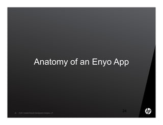 Anatomy of an Enyo App




24   © 2011 Hewlett-Packard Development Company, L.P.
                                                        24
 
