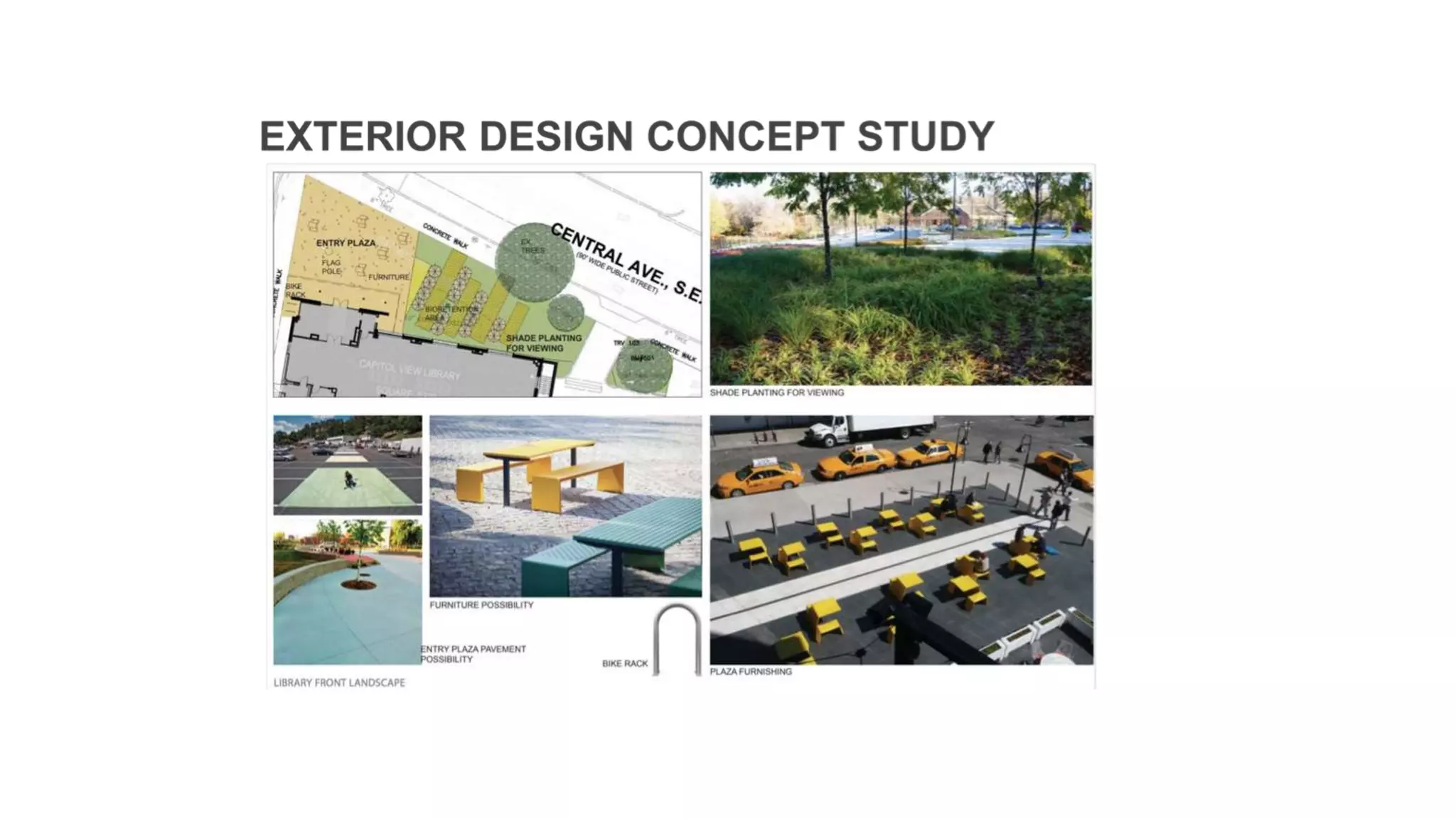 Capitol View Library Exterior Rendering Options