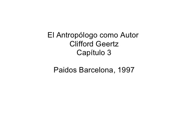 EL ANTROPOLOGO COMO AUTOR PDF DOWNLOAD EL ANTROPOLOGO COMO AUTOR PDF DOWNLOAD