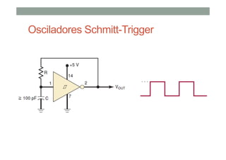Osciladores Schmitt-Trigger
 