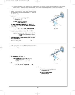 Solucionario del libro Estática Hibbeler capitulo Nº 02