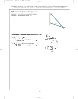 Solucionario del libro Estática Hibbeler capitulo Nº 02