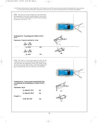 Solucionario del libro Estática Hibbeler capitulo Nº 02