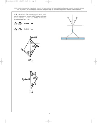 Solucionario del libro Estática Hibbeler capitulo Nº 02