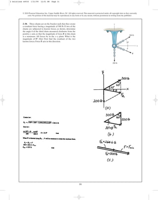Solucionario del libro Estática Hibbeler capitulo Nº 02