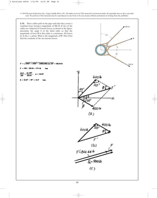Solucionario del libro Estática Hibbeler capitulo Nº 02