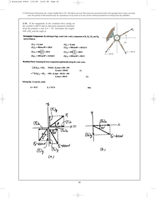 Solucionario del libro Estática Hibbeler capitulo Nº 02