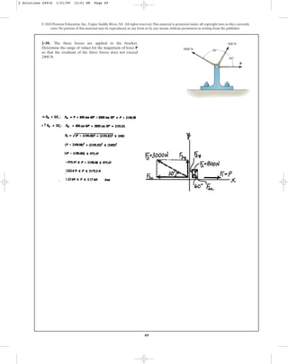 Solucionario del libro Estática Hibbeler capitulo Nº 02