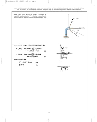Solucionario del libro Estática Hibbeler capitulo Nº 02