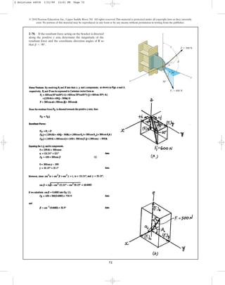 Solucionario del libro Estática Hibbeler capitulo Nº 02