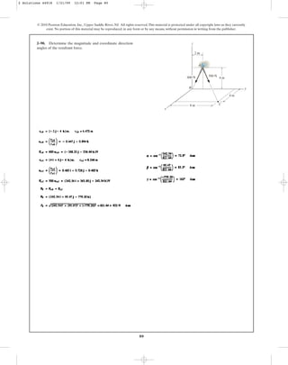 Solucionario del libro Estática Hibbeler capitulo Nº 02