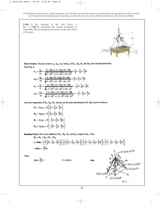 Solucionario del libro Estática Hibbeler capitulo Nº 02