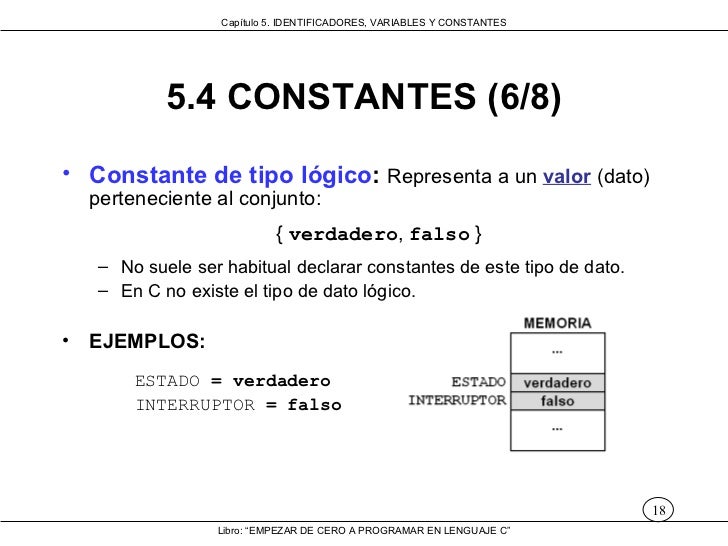 Resultado de imagen para imagen de constantes en informatica