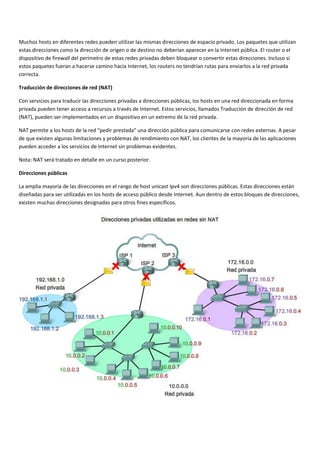 Direccionamiento de red IPv4 | PDF