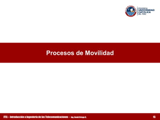 Procesos de Movilidad




ITEL – Introducción a Ingeniería de las Telecomunicaciones ­   Ing. David Ortega G.   15
 
