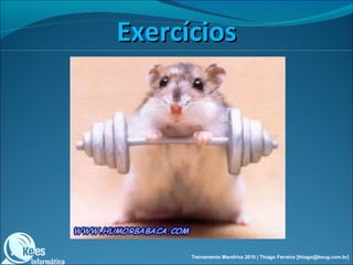 Começo do Unix Até hoje é utilizado no mercado, tornando-se padrão internacional Unix. Comercializado por empresas como: IBM, HP, etc. É um sistema operacional muito caro, sendo utilizado em computadores poderosos (como mainframes) por diversas multinacionais. Treinamento Mandriva 2010 | Thiago Ferreira [thiago@boug.com.br] AT&T - Bell Labs: 