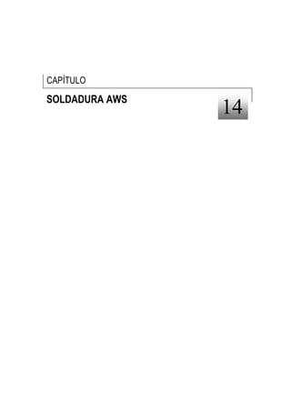 CAPÍTULO

SOLDADURA AWS
                14
 