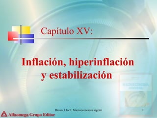 Capítulo XV: Inflación, hiperinflación y estabilización   