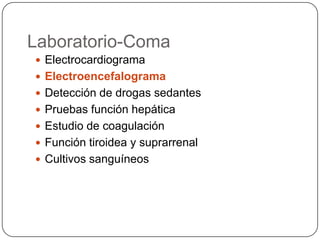 Estado de coma | PPTX