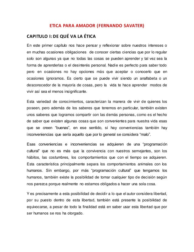 Capitulo 1 de que va la ética