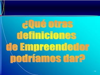 ¿Qué otrasdefiniciones de Empreendedorpodríamos dar?