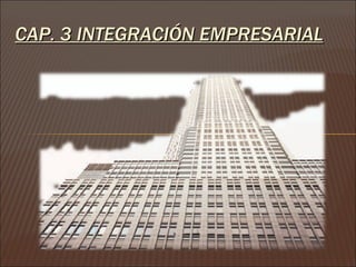 CAP. 3 INTEGRACIÓN EMPRESARIAL 