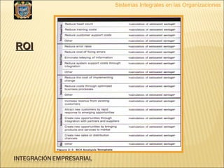 Sistemas Integrales en las Organizaciones ROI 
