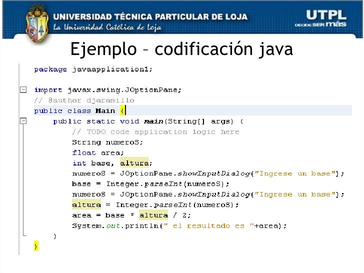 Resultado de imagen para ejemplo de codificacion en programacion
