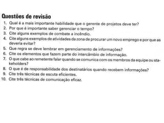 GERENCIAMENTO DE PROJETOS. Capitulo 2