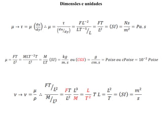 Dimensões e unidades
 
