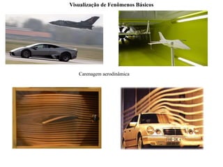 Carenagem aerodinâmica
Visualização de Fenômenos Básicos
 