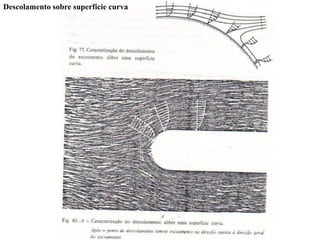 Descolamento sobre superfície curva
 
