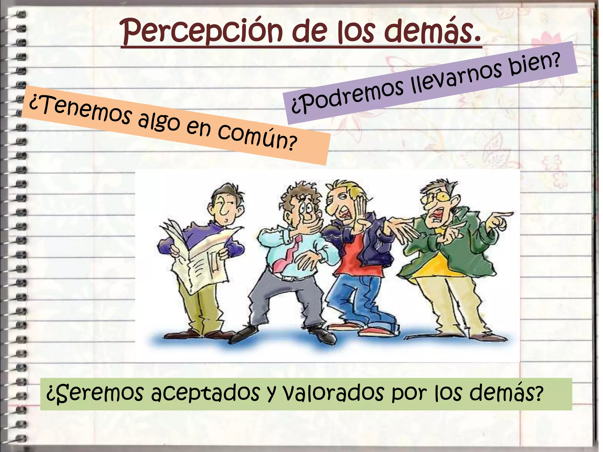 percepción de uno mismo y los demás | PPTX