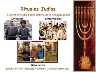 Deceso JudíoAl fallecer un judío ante los más allegados, éstos no deberán abandonar el cadáver.Se procederá a cerrar los ojos y la boca y se colocará una sabana blanca sobre el interfecto.Se citara lo siguiente “Baruchatahadonaielohay-numelech ha –olam-DAYAN HA-EMET”Colocan el cadáver en el piso por aproximadamente 20 minutos.Sobre la cabeza se enciendo una vela blanca.