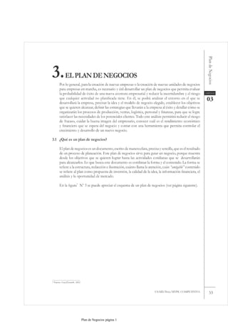 Plan de Negocios página 1
 