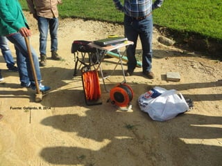 MECANICA DE SUELOS – INGENIERIA CIVIL – Prof: R.G.A.
EXPLORACION Y MUESTREO
ENSAYO REFRACCION SISMICA
3:25 83
Fuente: Gallardo, R. 2014
 