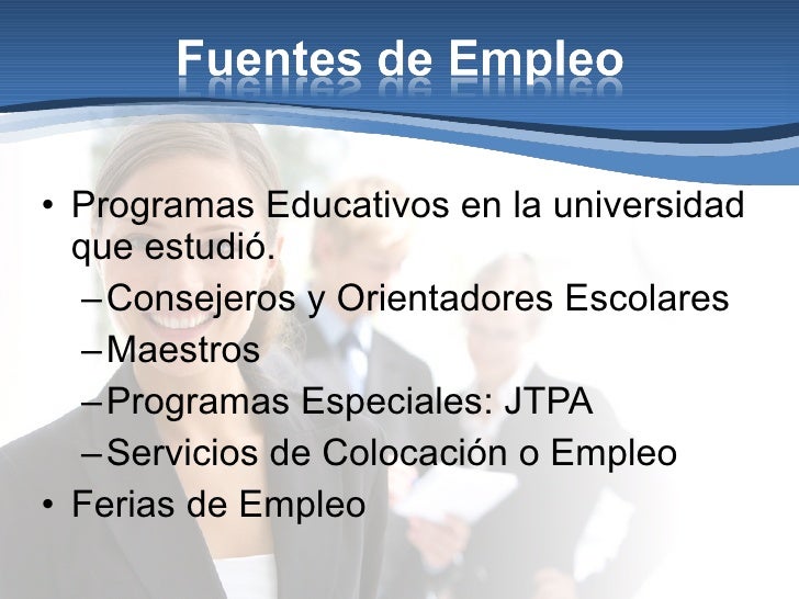 Capitulo 3 fuentes de empleo