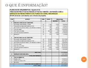O QUE É INFORMAÇÃO?




                      17
 
