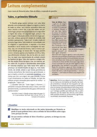 Capitulo 3 O Nascimento da Filosofia