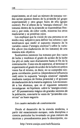 La Contrastación de la Hipótesis