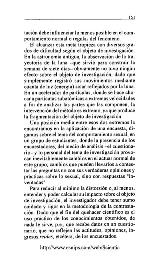 La Contrastación de la Hipótesis