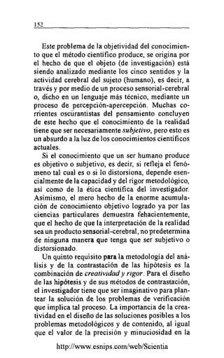 La Contrastación de la Hipótesis