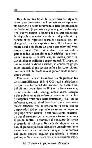 La Contrastación de la Hipótesis