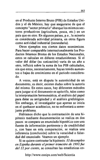 La Contrastación de la Hipótesis