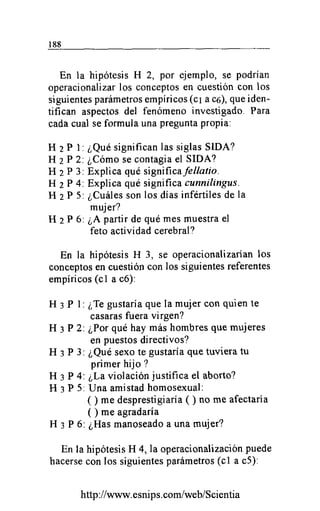 La Contrastación de la Hipótesis