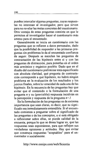 La Contrastación de la Hipótesis