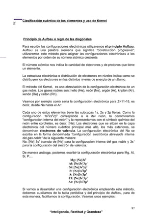 CONFIGURACIÓN ELECTRÓNICA