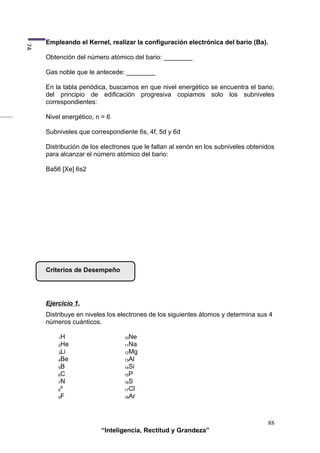 CONFIGURACIÓN ELECTRÓNICA