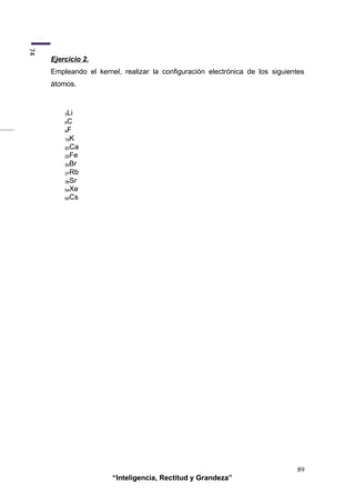 CONFIGURACIÓN ELECTRÓNICA