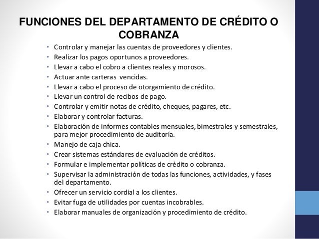 Supervisor De Creditos Y Cobranzas Funciones - prestamos en santander